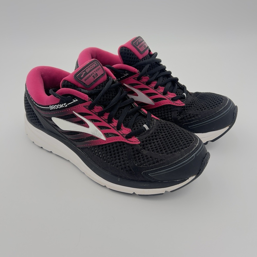 Brooks Women's Black and Pink Running Shoes